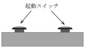 両手操作式押しボタンスイッチ