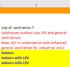 換気の状況の状態力部