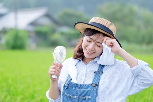 農業で働く女性