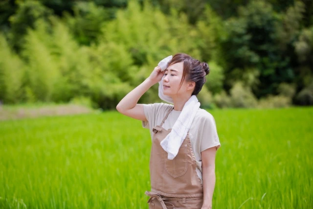 農業で働く女性