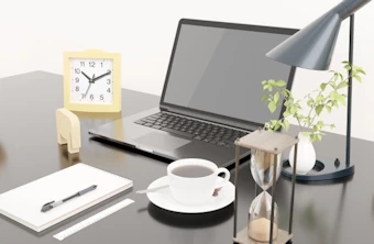 パソコンと事務用品